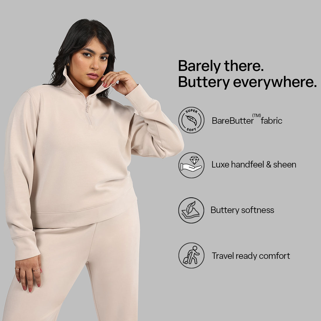 BareButter™ Pullover With Zipper