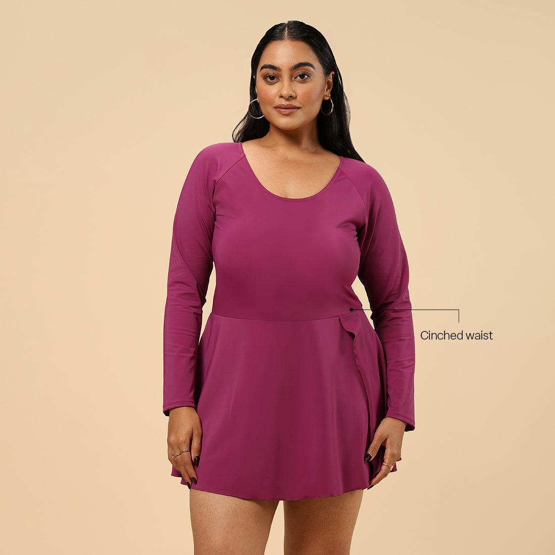 Bliss Swim Full Sleeve Dress - BlissClub