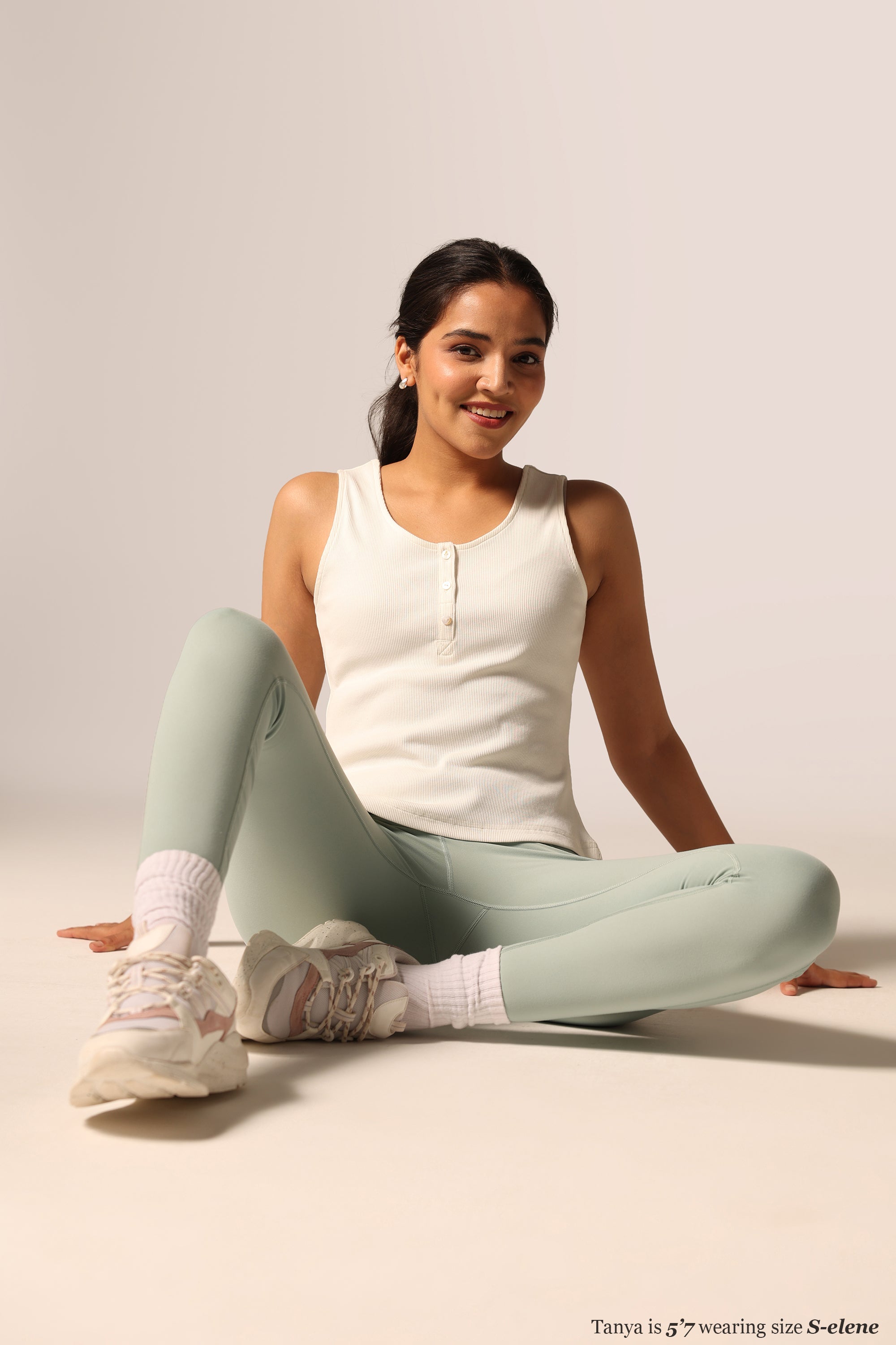 Blissentials Round Neck Henley Tank - BlissClub