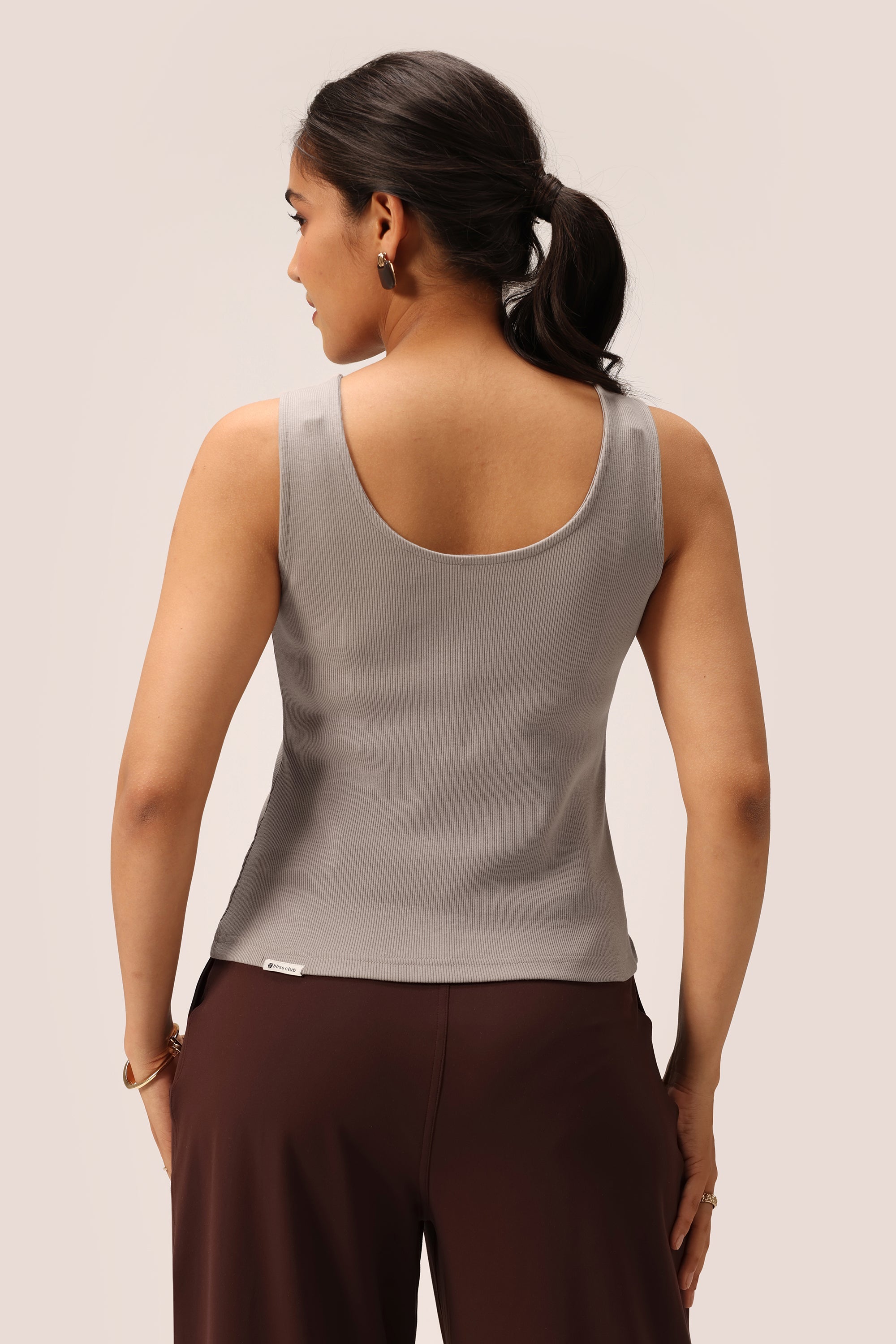Blissentials Round Neck Henley Tank - BlissClub