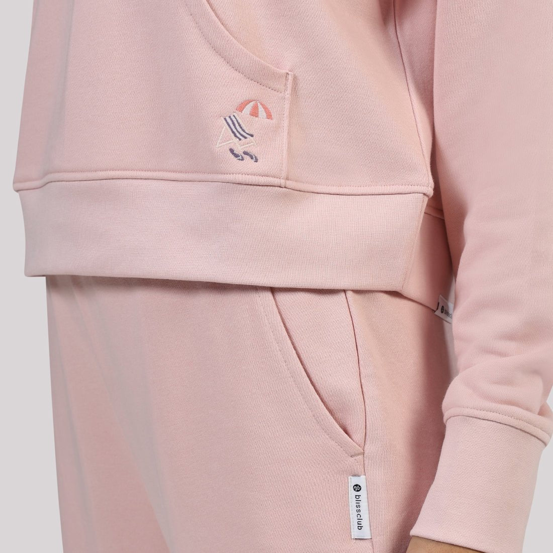 BlissTerry™ Cotton Pullover with Zipper - BlissClub