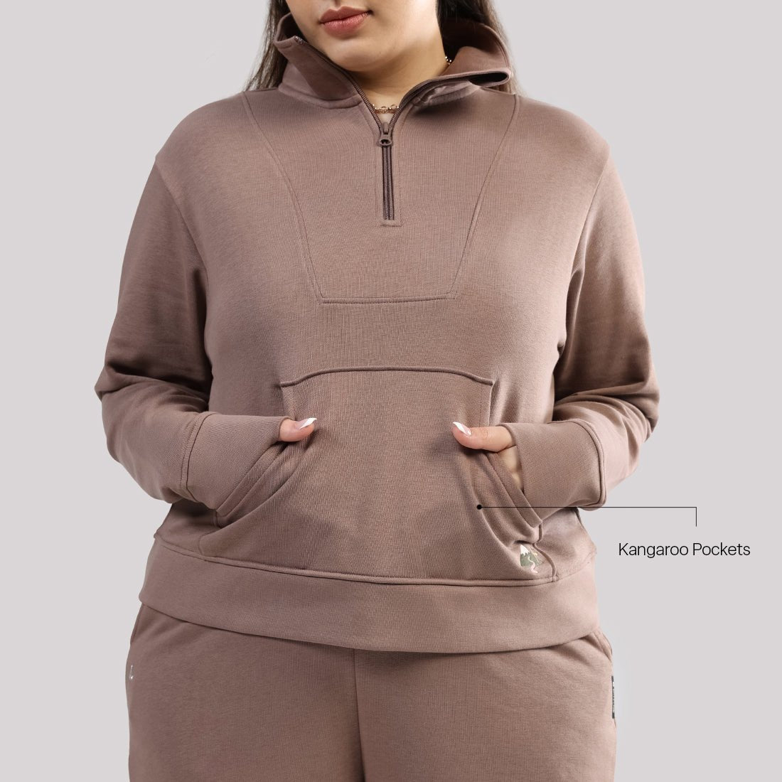 BlissTerry™ Cotton Pullover with Zipper - BlissClub