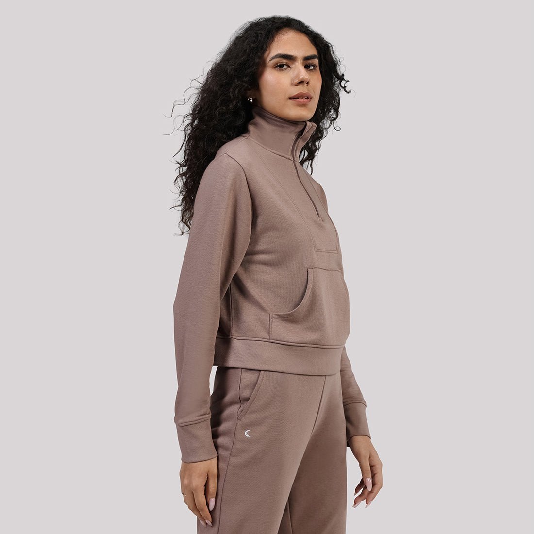 BlissTerry™ Cotton Pullover with Zipper - BlissClub