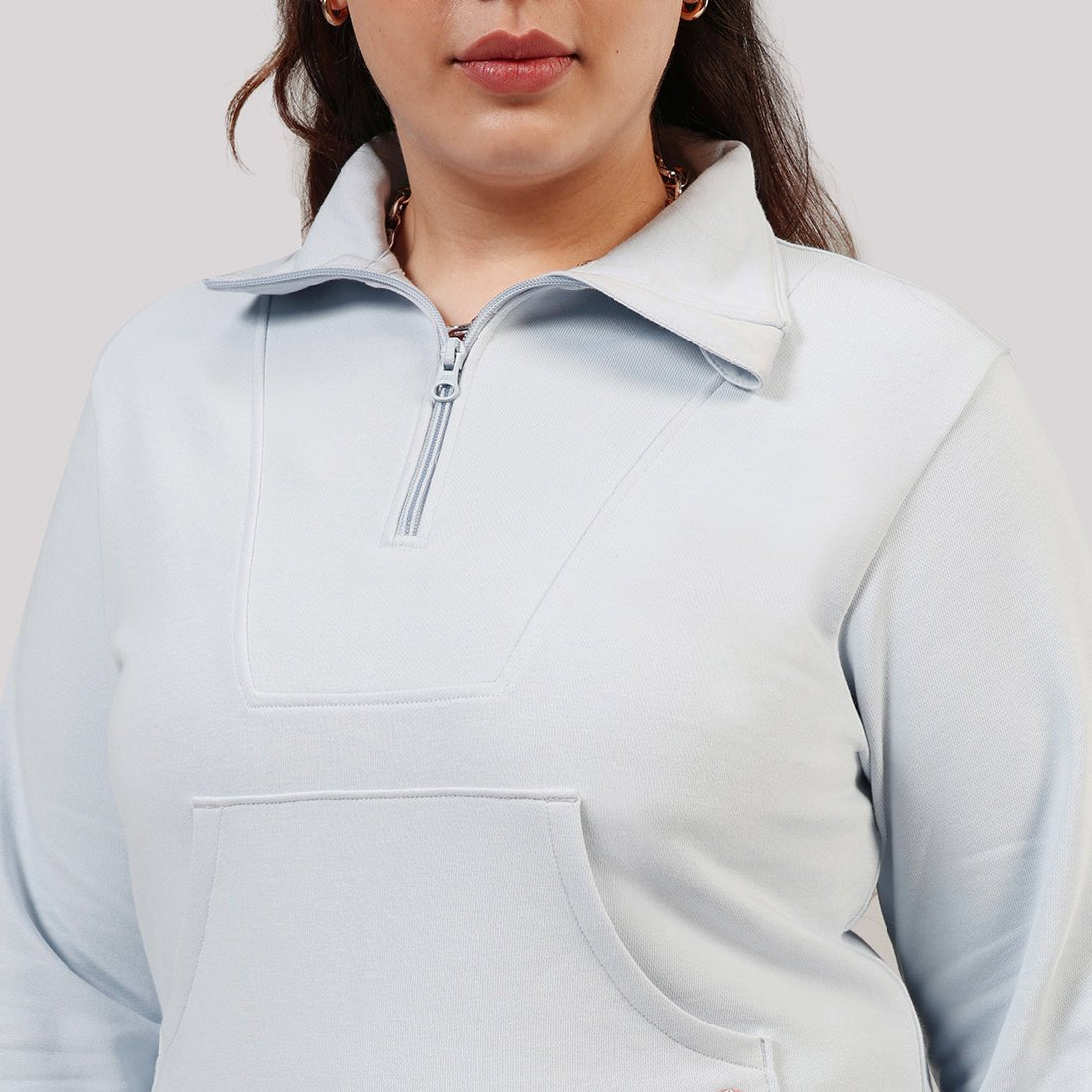 BlissTerry™ Cotton Pullover with Zipper - BlissClub