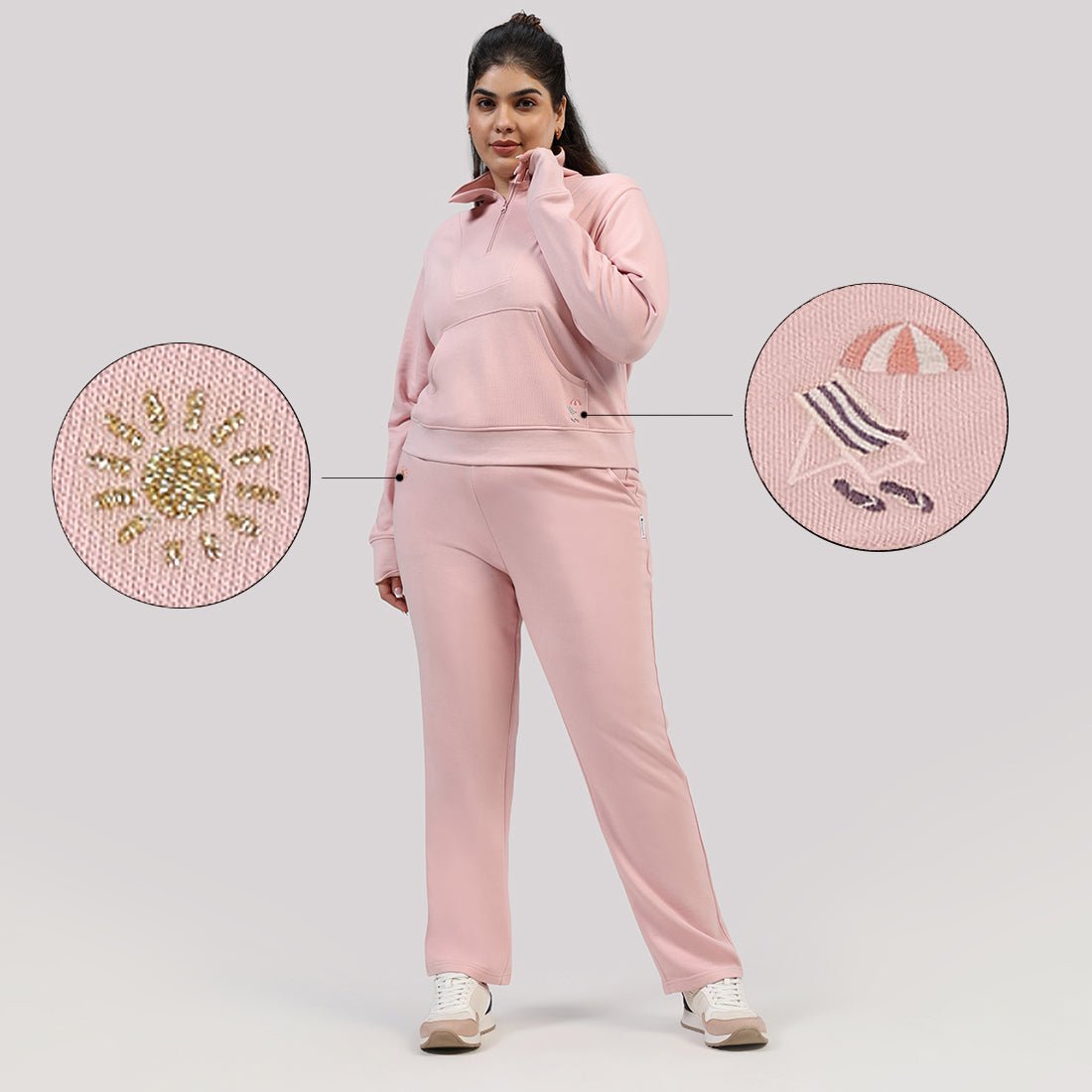 BlissTerry™ Cotton Pullover with Zipper - BlissClub