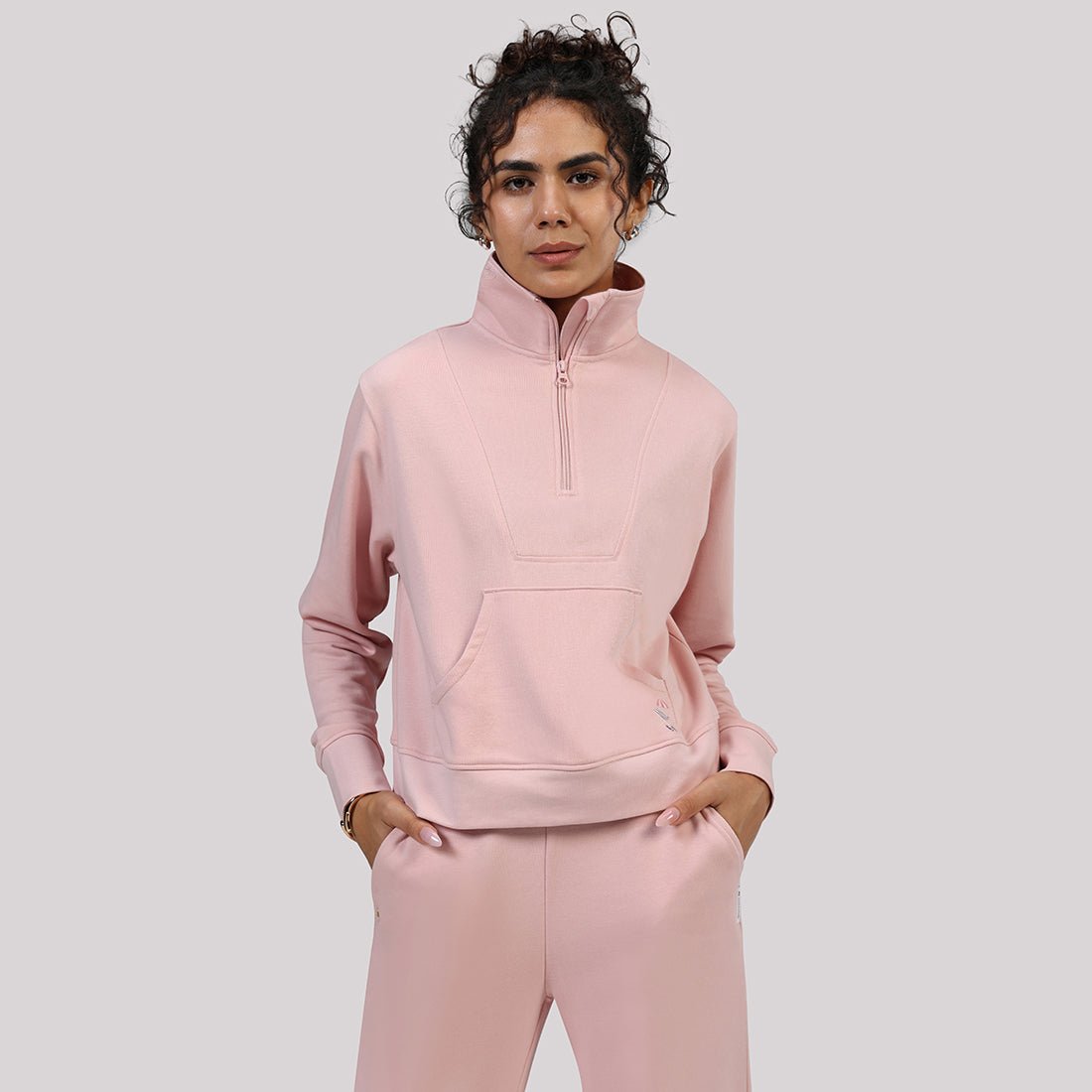 BlissTerry™ Cotton Pullover with Zipper - BlissClub