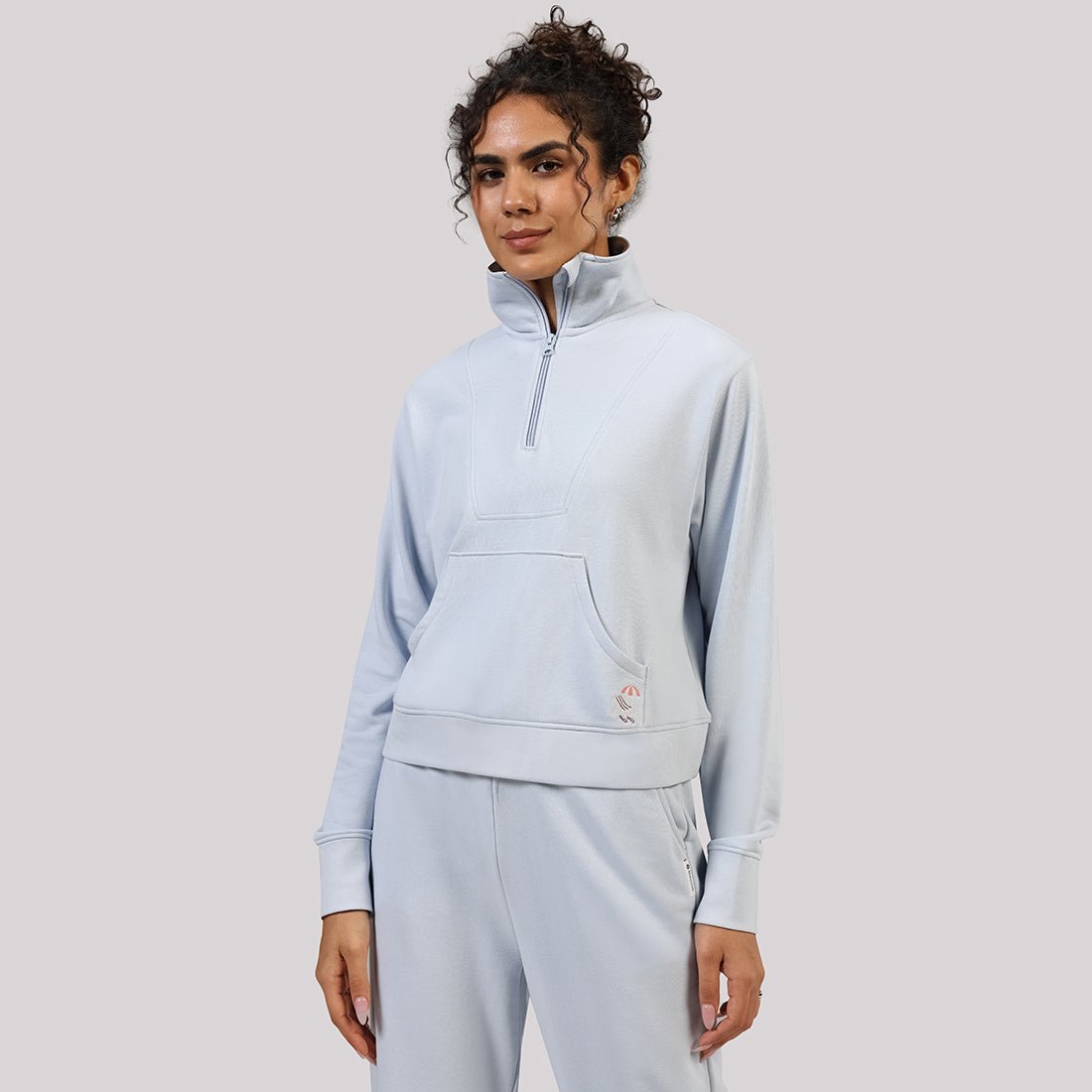 BlissTerry™ Cotton Pullover with Zipper - BlissClub