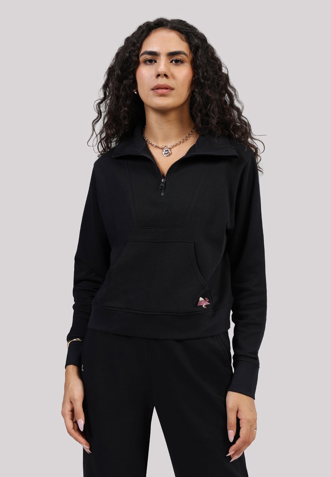 BlissTerry™ Cotton Pullover with Zipper - BlissClub
