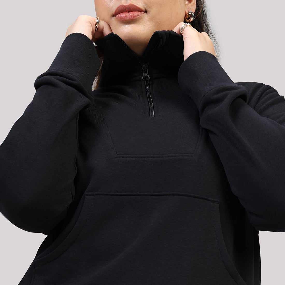 BlissTerry™ Cotton Pullover with Zipper - BlissClub