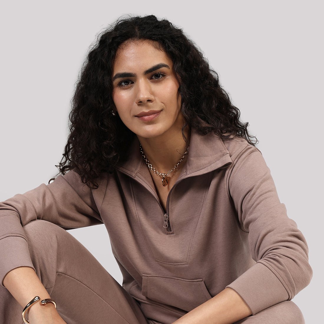 BlissTerry™ Cotton Pullover with Zipper - BlissClub