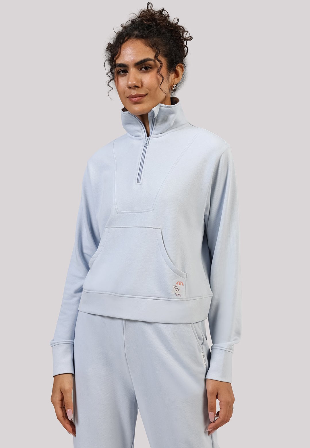 BlissTerry™ Cotton Pullover with Zipper - BlissClub