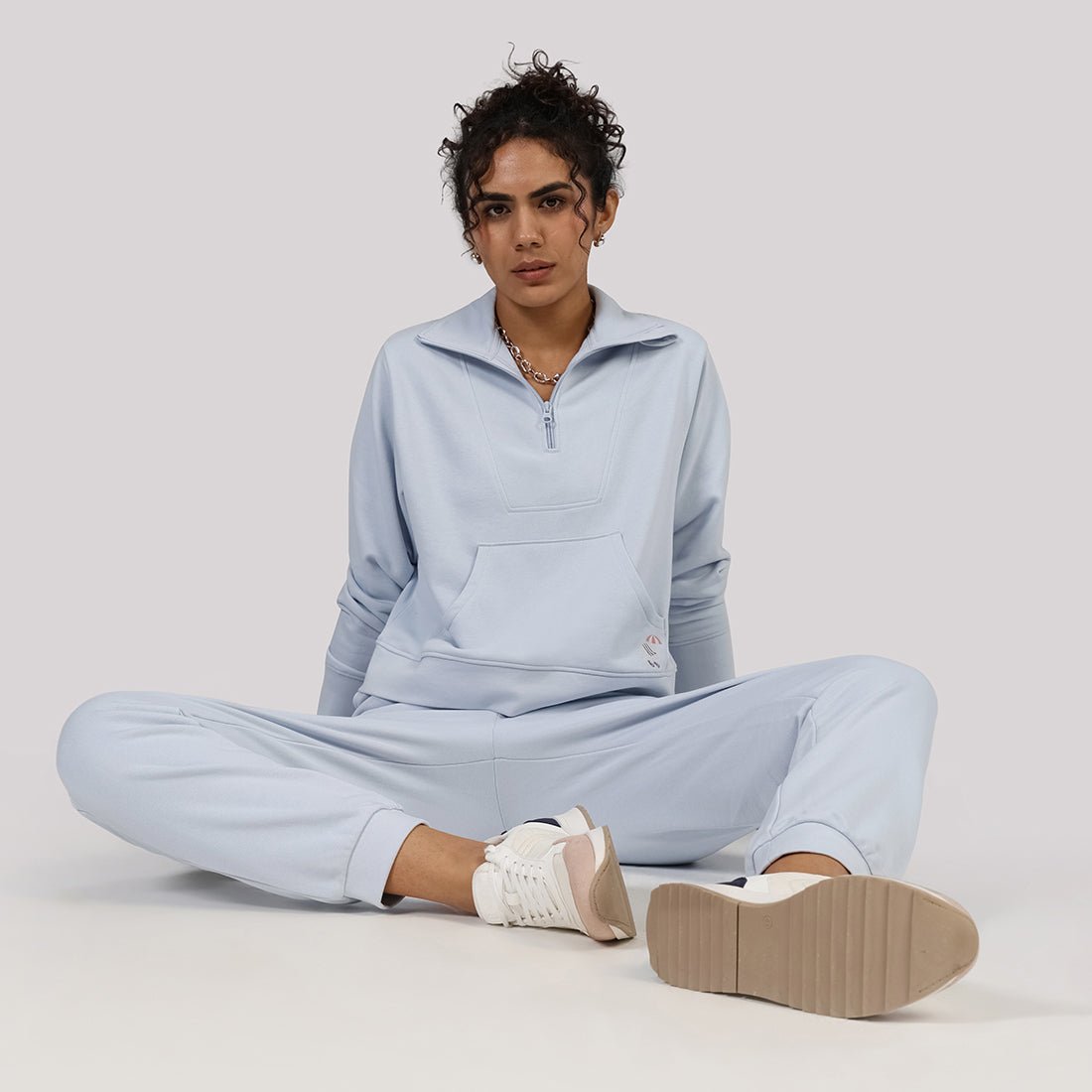BlissTerry™ Cotton Pullover with Zipper - BlissClub