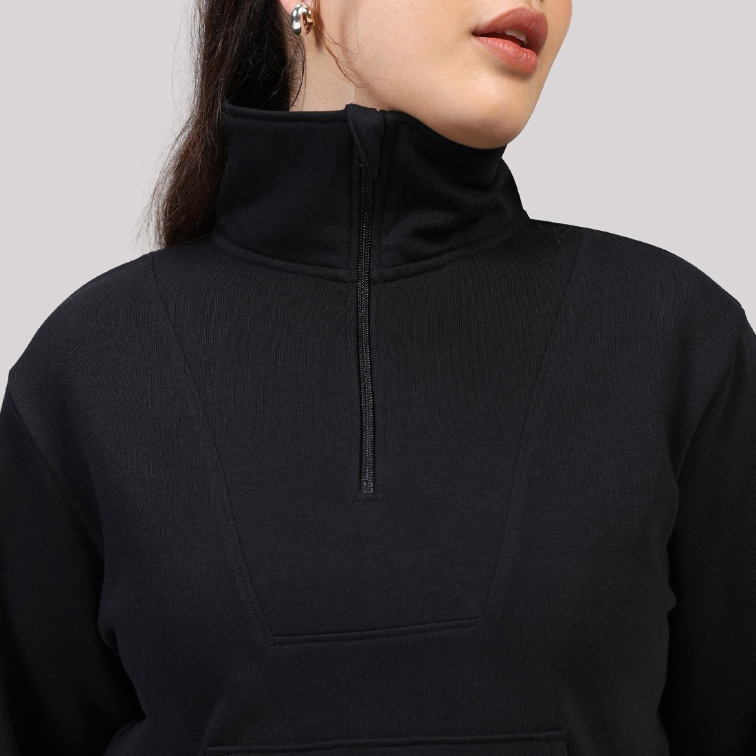 BlissTerry™ Cotton Pullover with Zipper - BlissClub