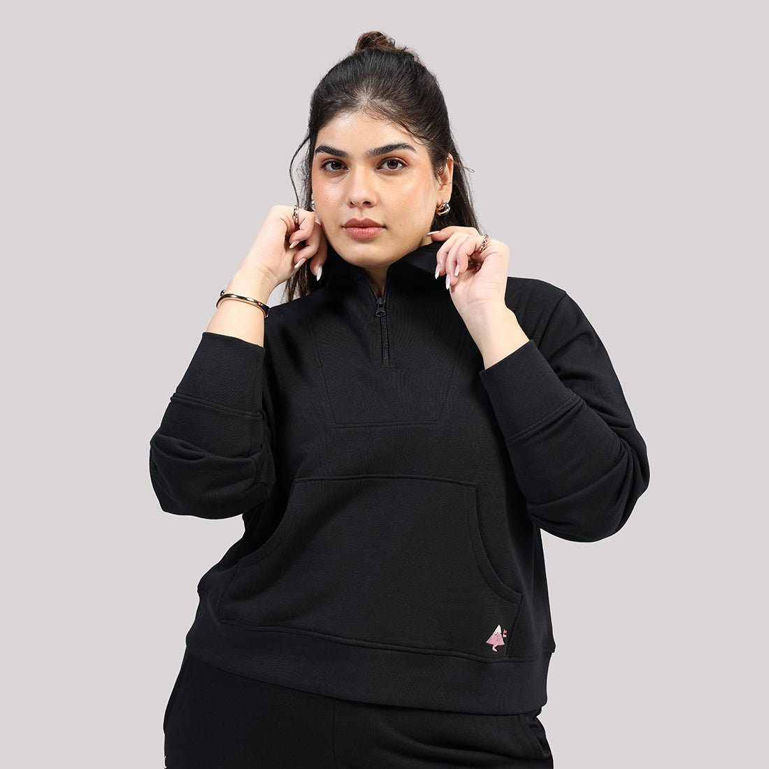 BlissTerry™ Cotton Pullover with Zipper - BlissClub