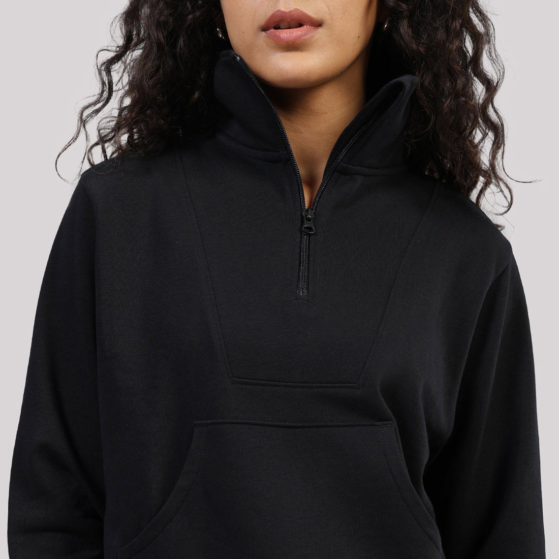 BlissTerry™ Cotton Pullover with Zipper - BlissClub