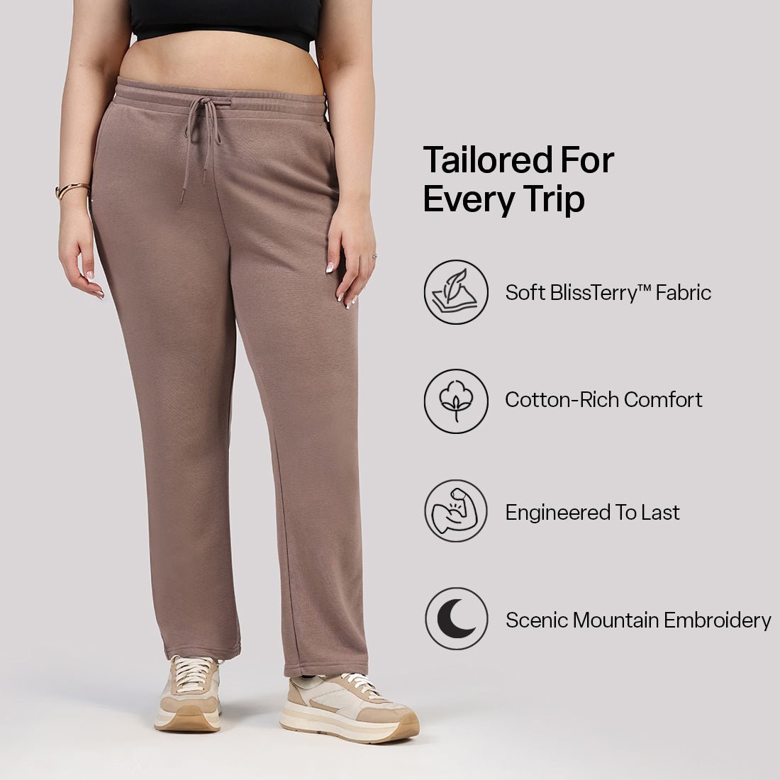 BlissTerry™ Cotton Straight Pants - BlissClub