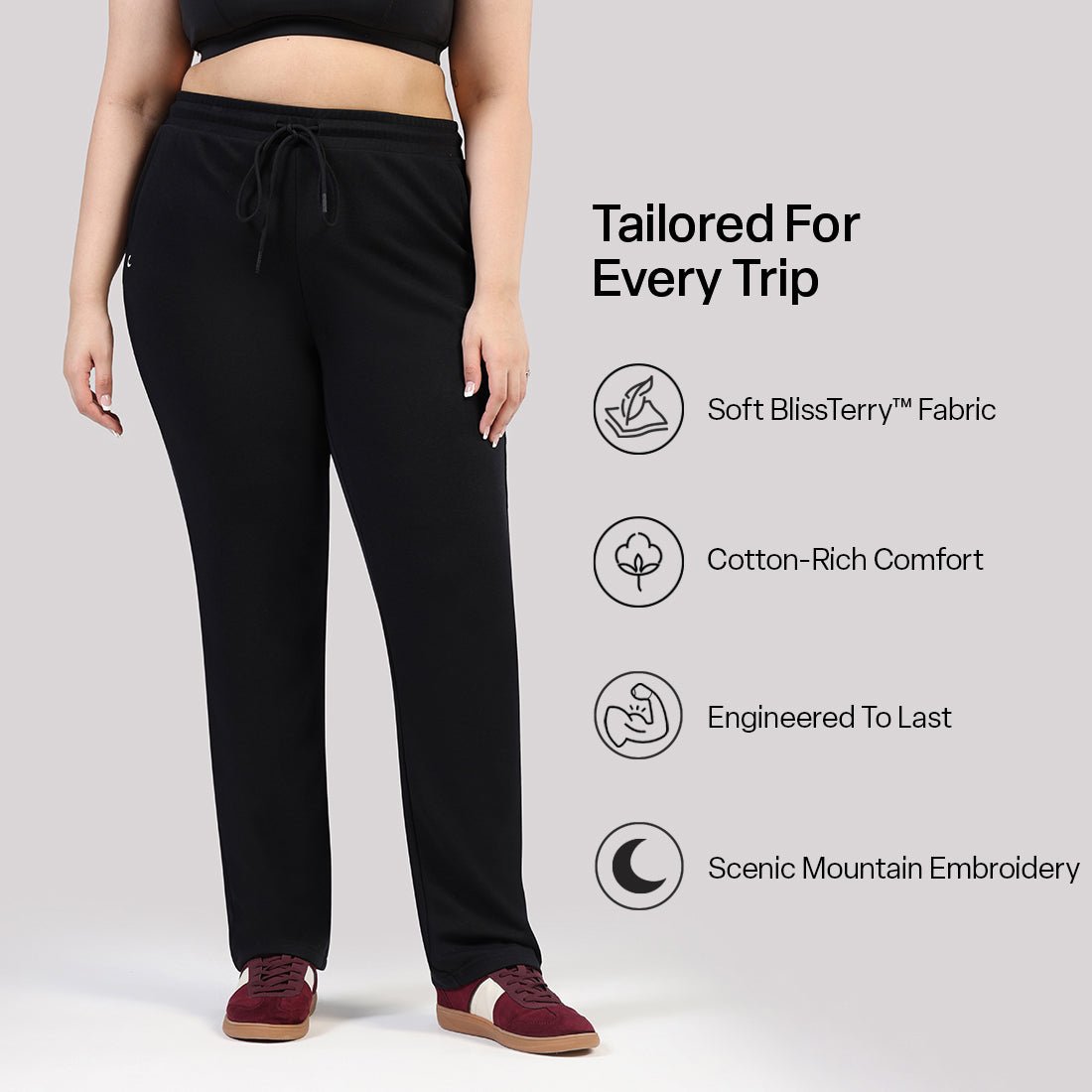 BlissTerry™ Cotton Straight Pants - BlissClub