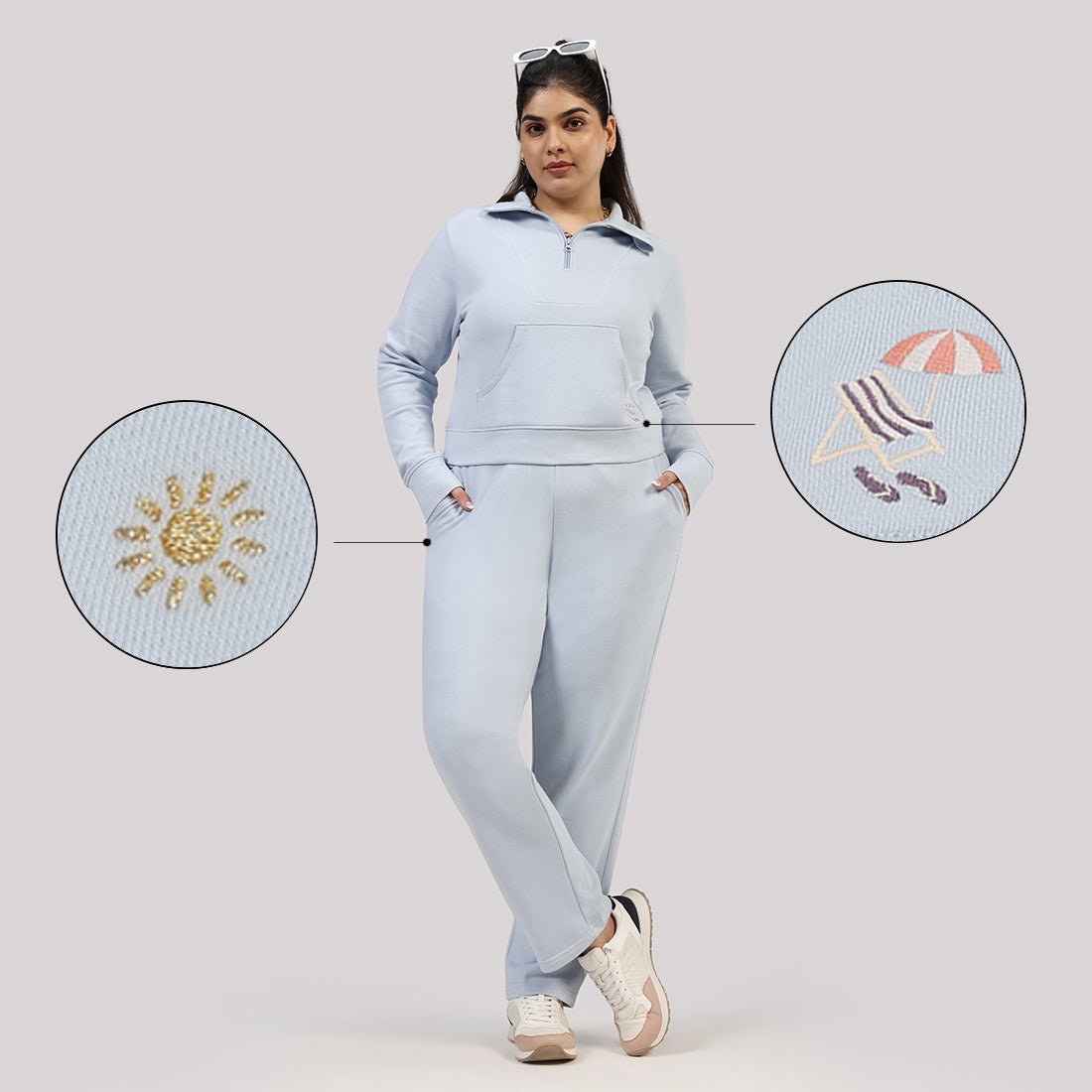 BlissTerry™ Cotton Straight Pants - BlissClub
