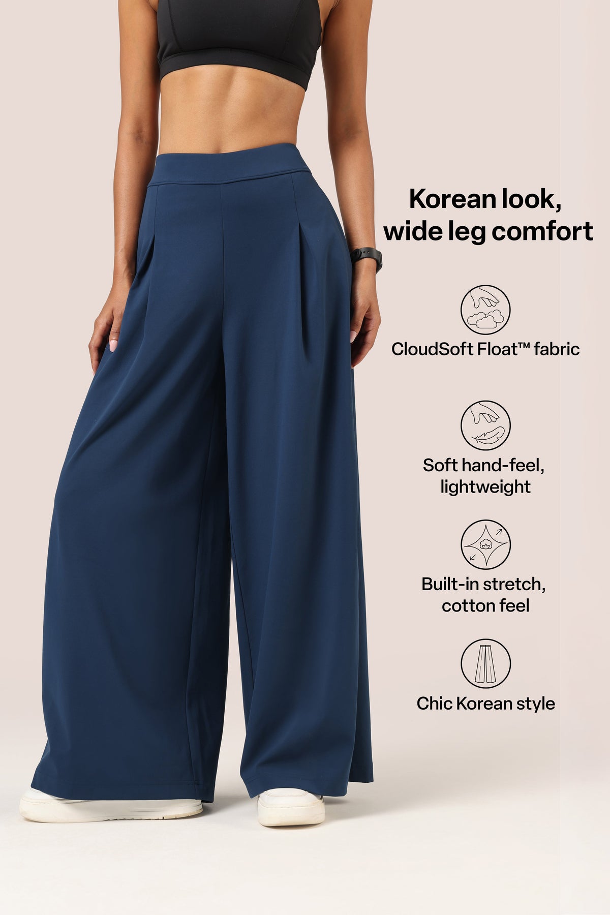 Cloud Box Pleated Korean Pant - BlissClub