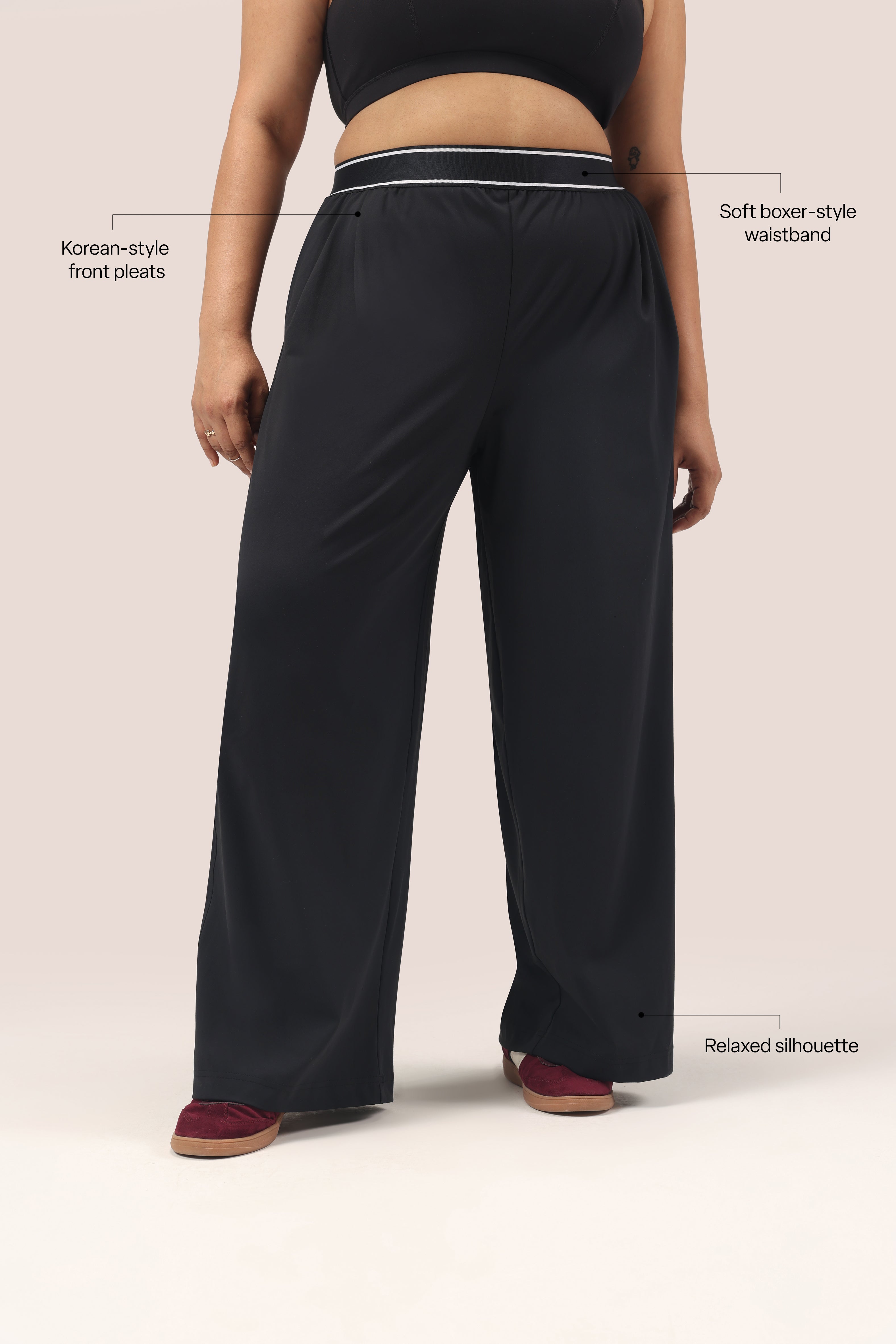 Cloud Korean Active Wide Pants - BlissClub
