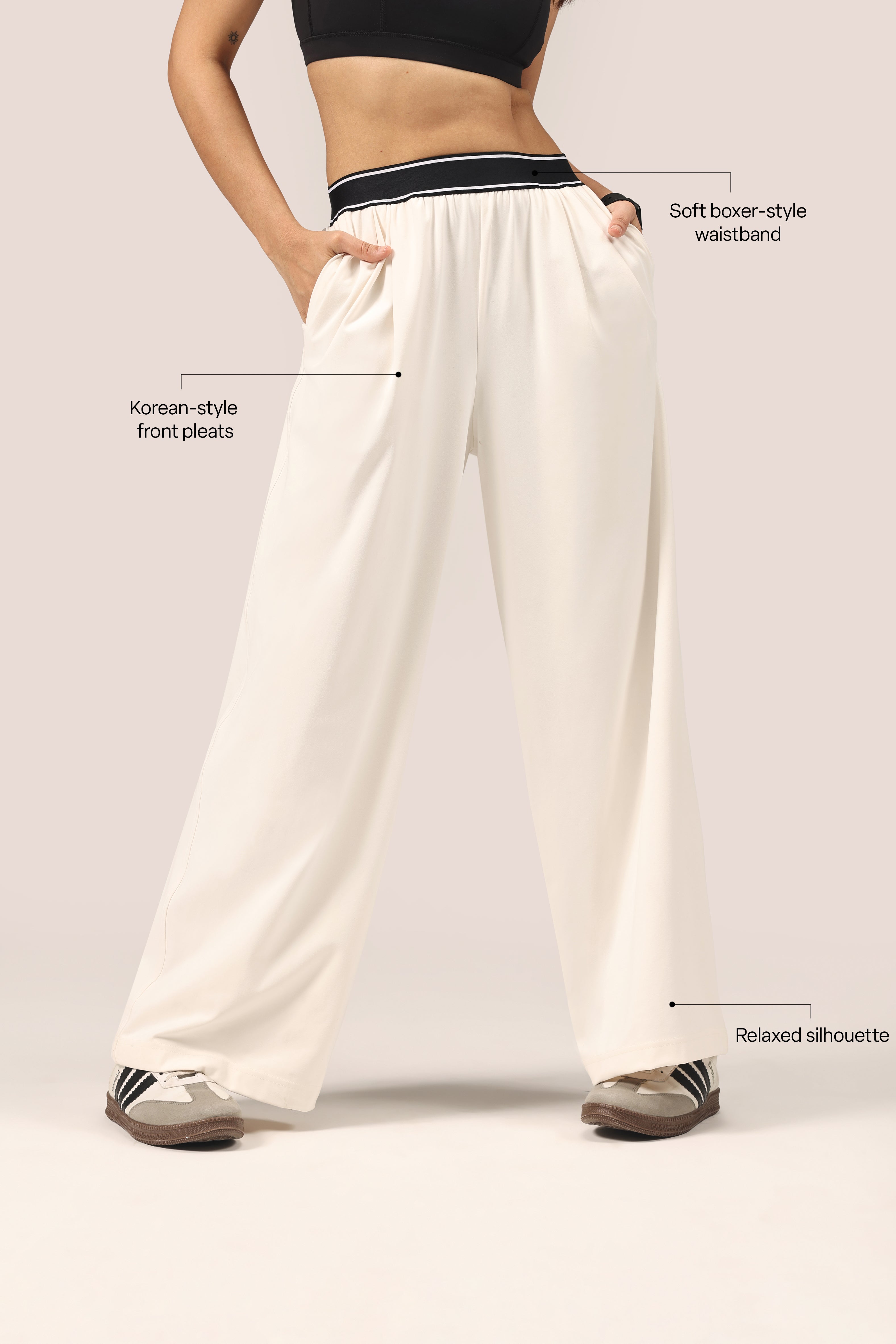 Cloud Korean Active Wide Pants