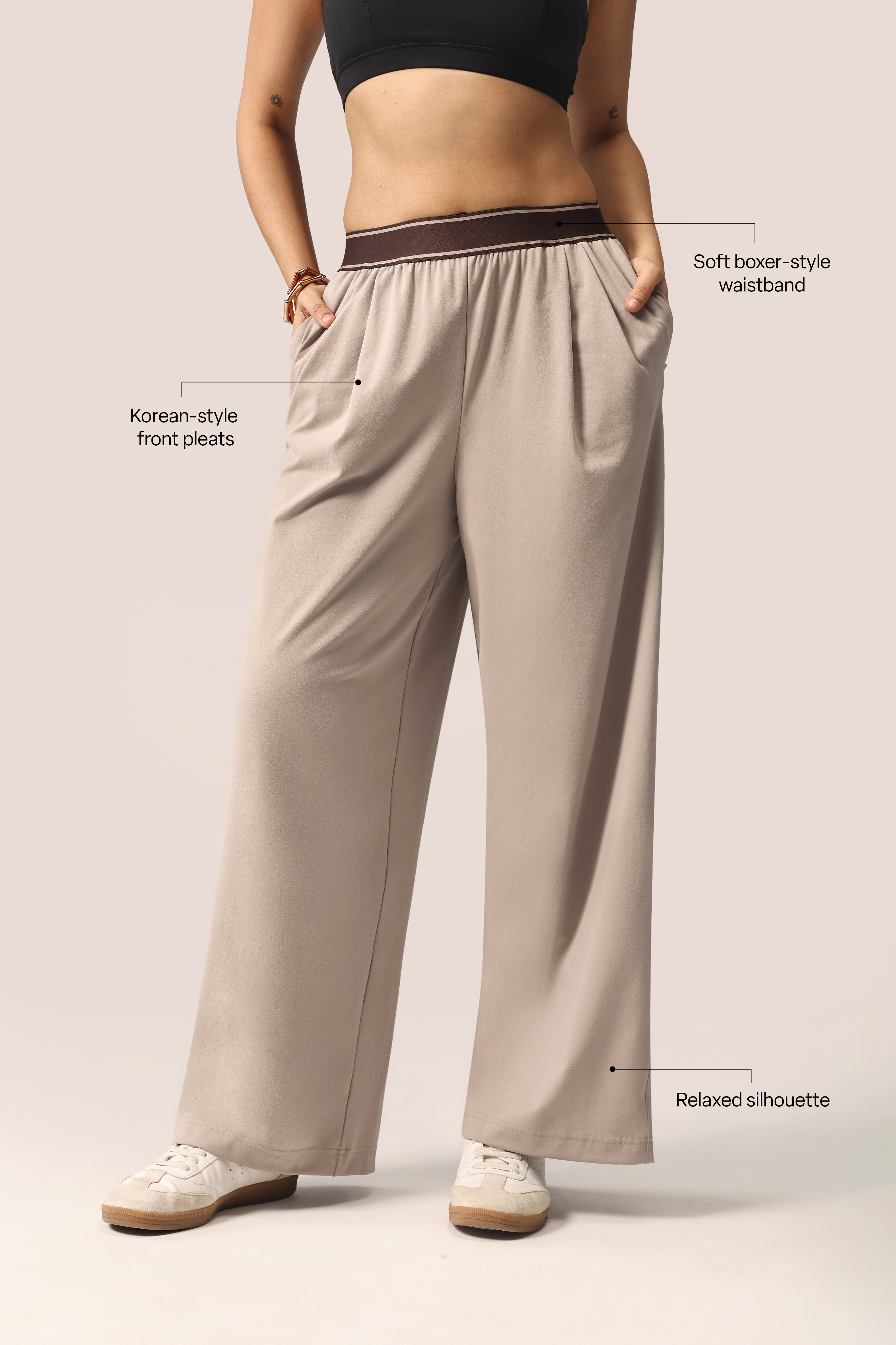Cloud Korean Active Wide Pants