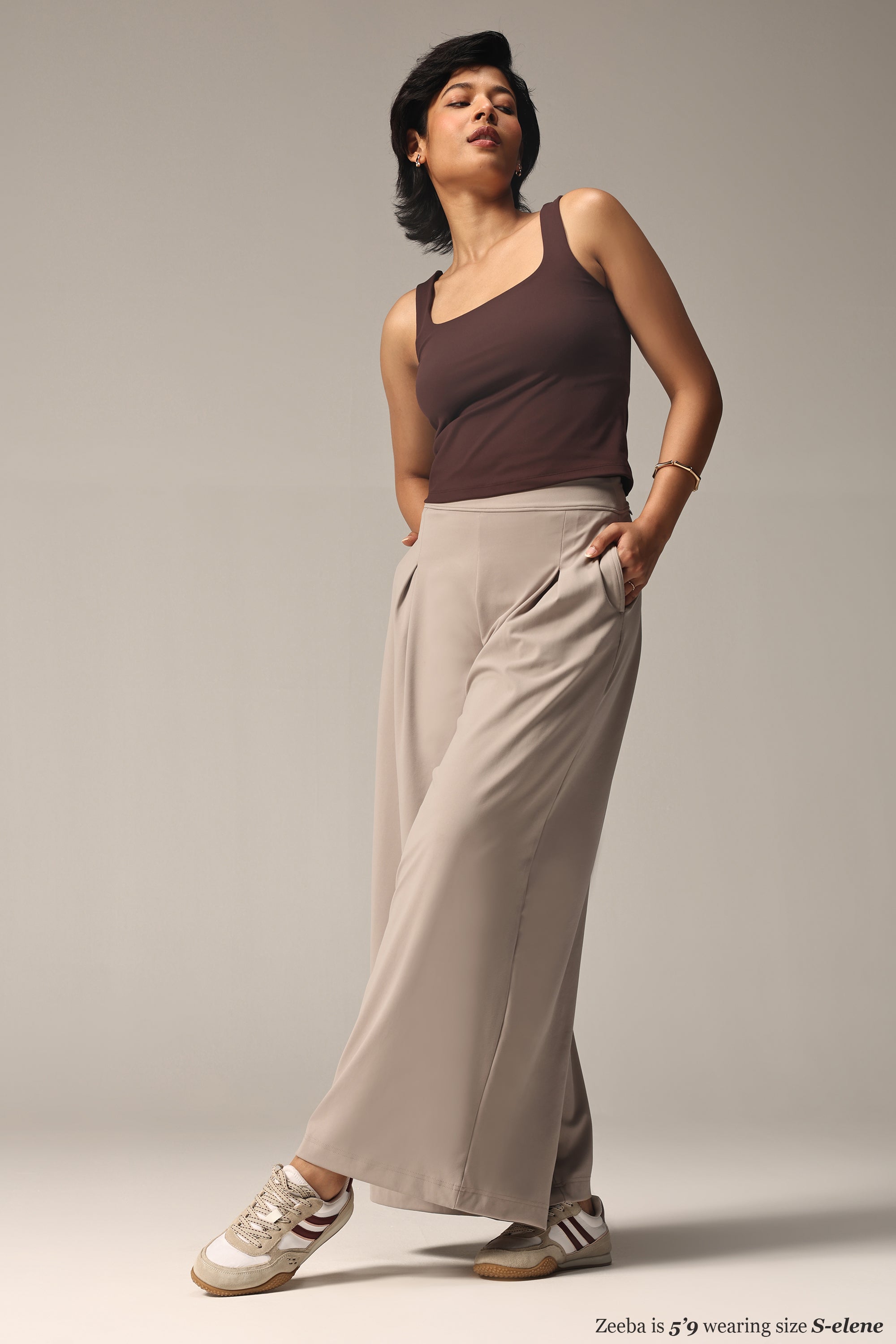 Cloud Box Pleated Korean Pant