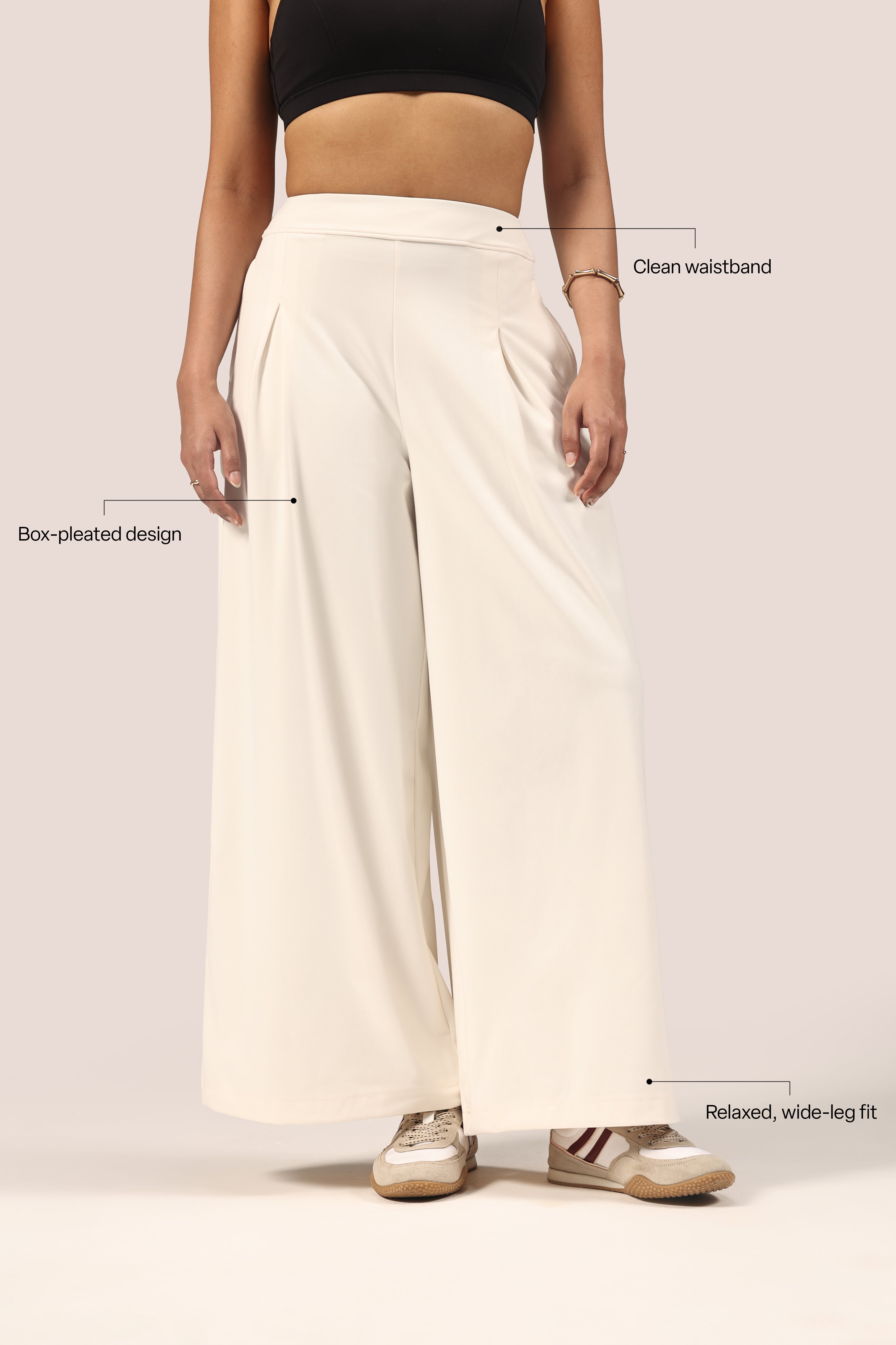 Cloud Box Pleated Korean Pant