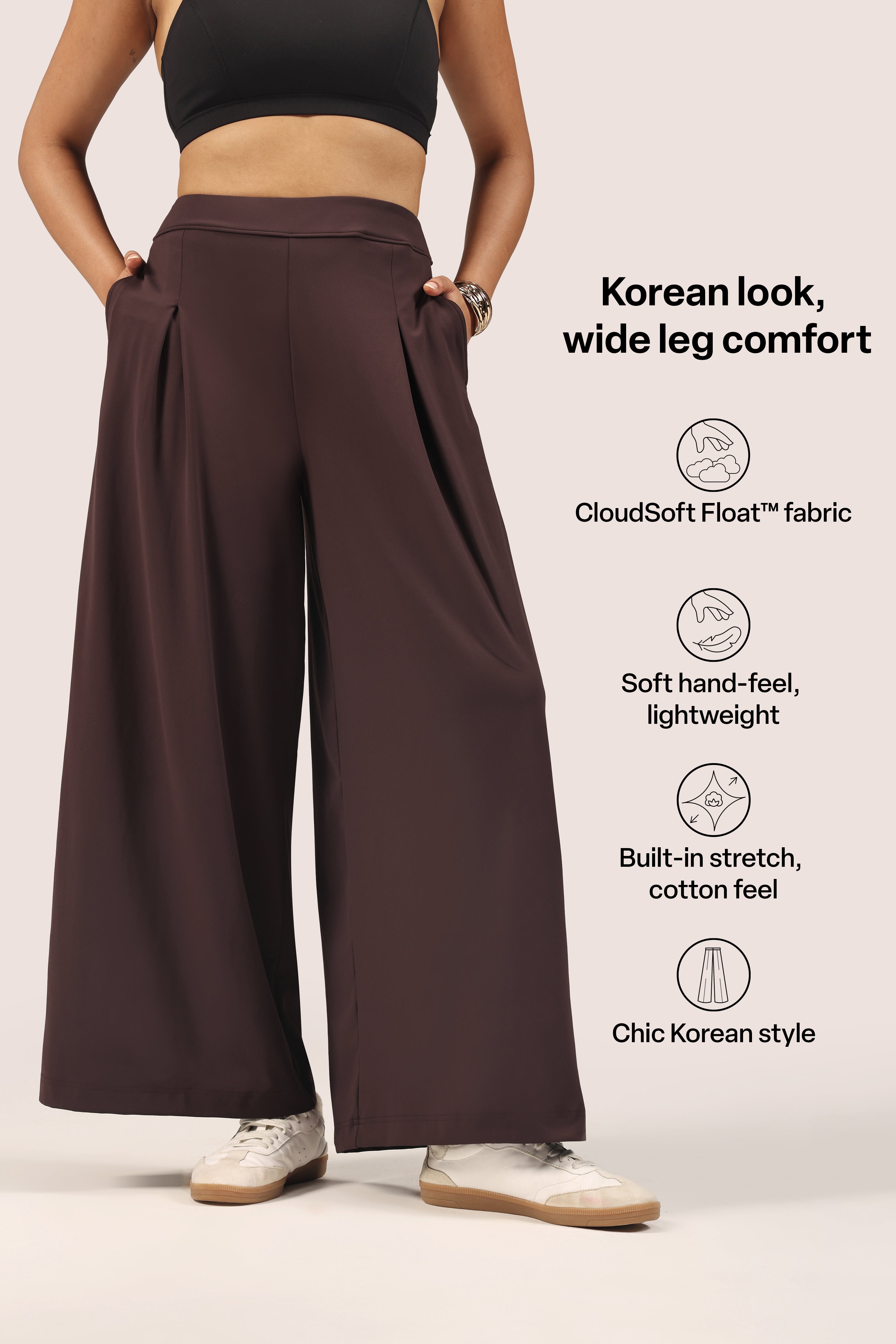 Cloud Box Pleated Korean Pant