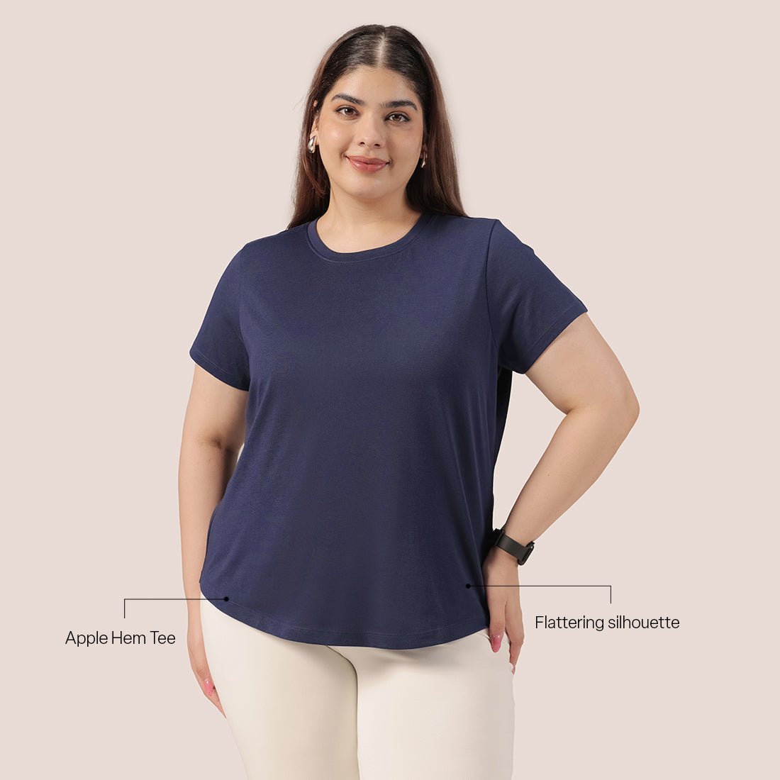Cotton Pro Curved Hem Tee - BlissClub