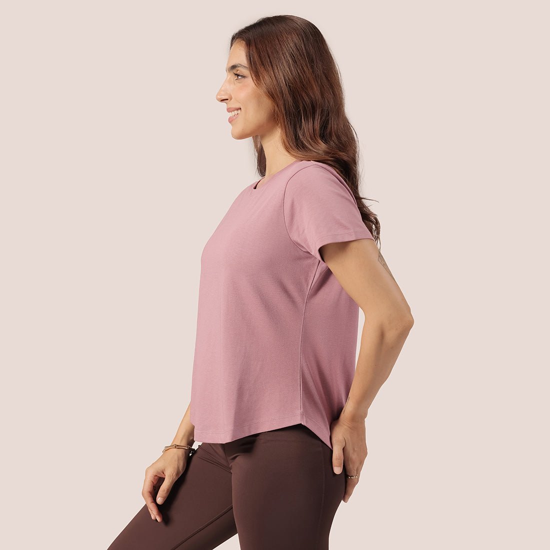 Cotton Pro Curved Hem Tee - BlissClub