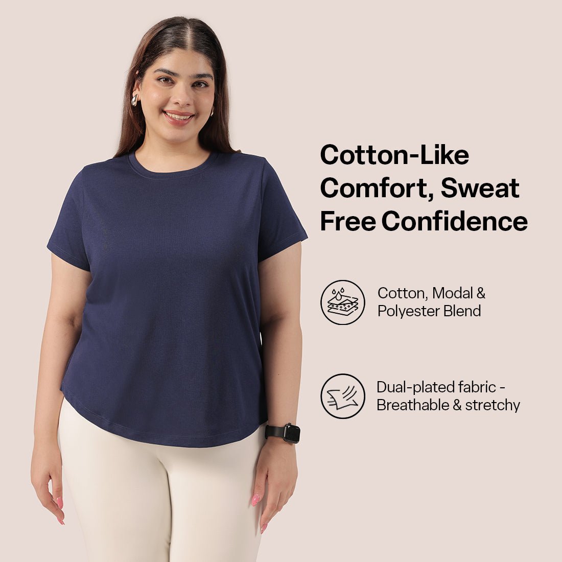 Cotton Pro Curved Hem Tee - BlissClub