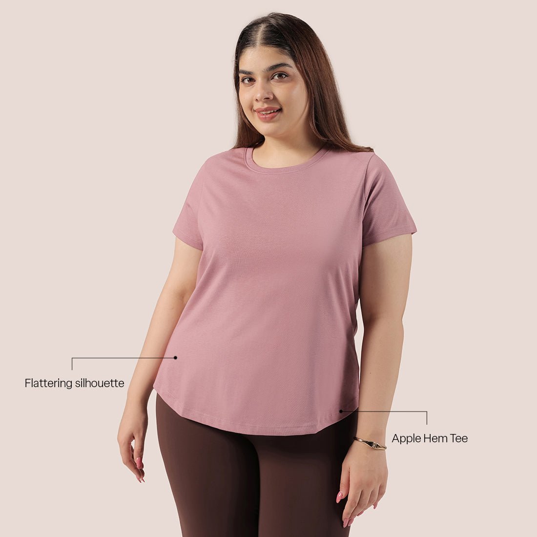 Cotton Pro Curved Hem Tee - BlissClub