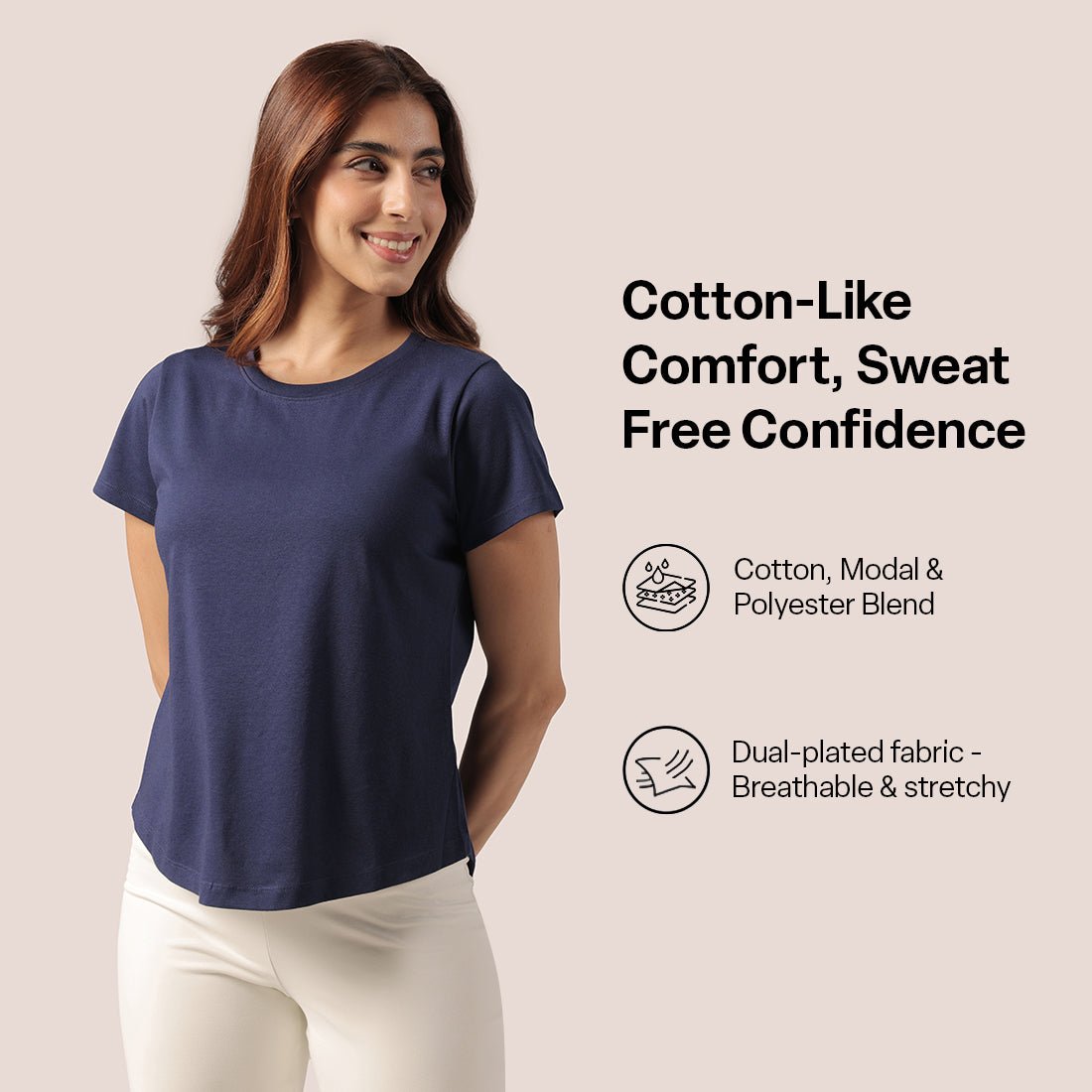 Cotton Pro Curved Hem Tee - BlissClub