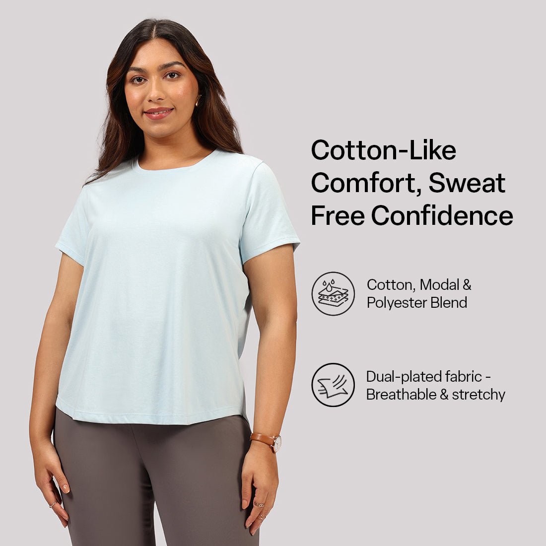 Cotton Pro Curved Hem Tee - BlissClub
