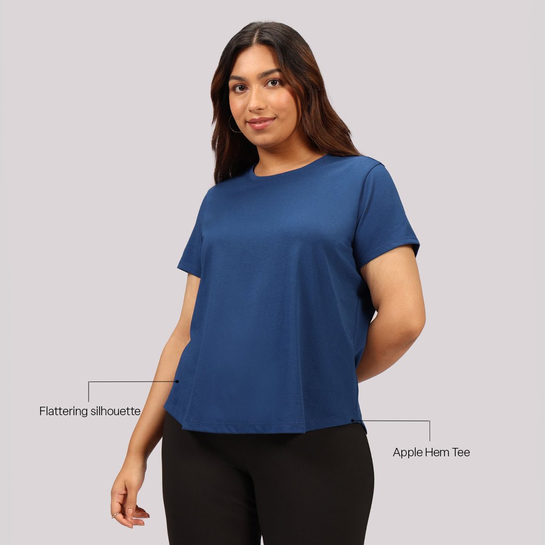 Cotton Pro Curved Hem Tee - BlissClub