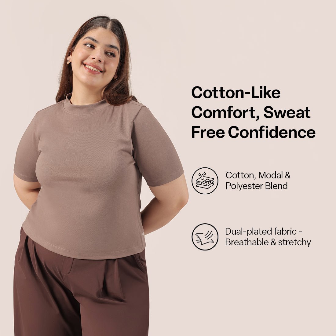 Cotton Pro High Neck Top - BlissClub