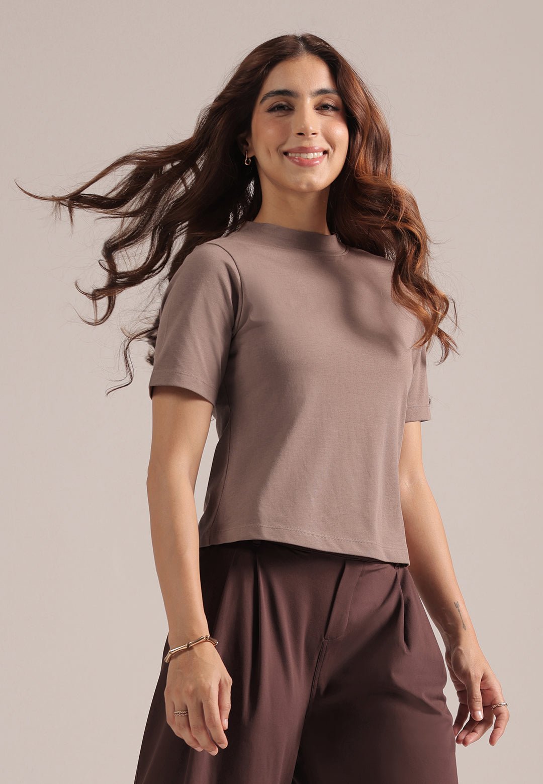 Cotton Pro High Neck Top - BlissClub