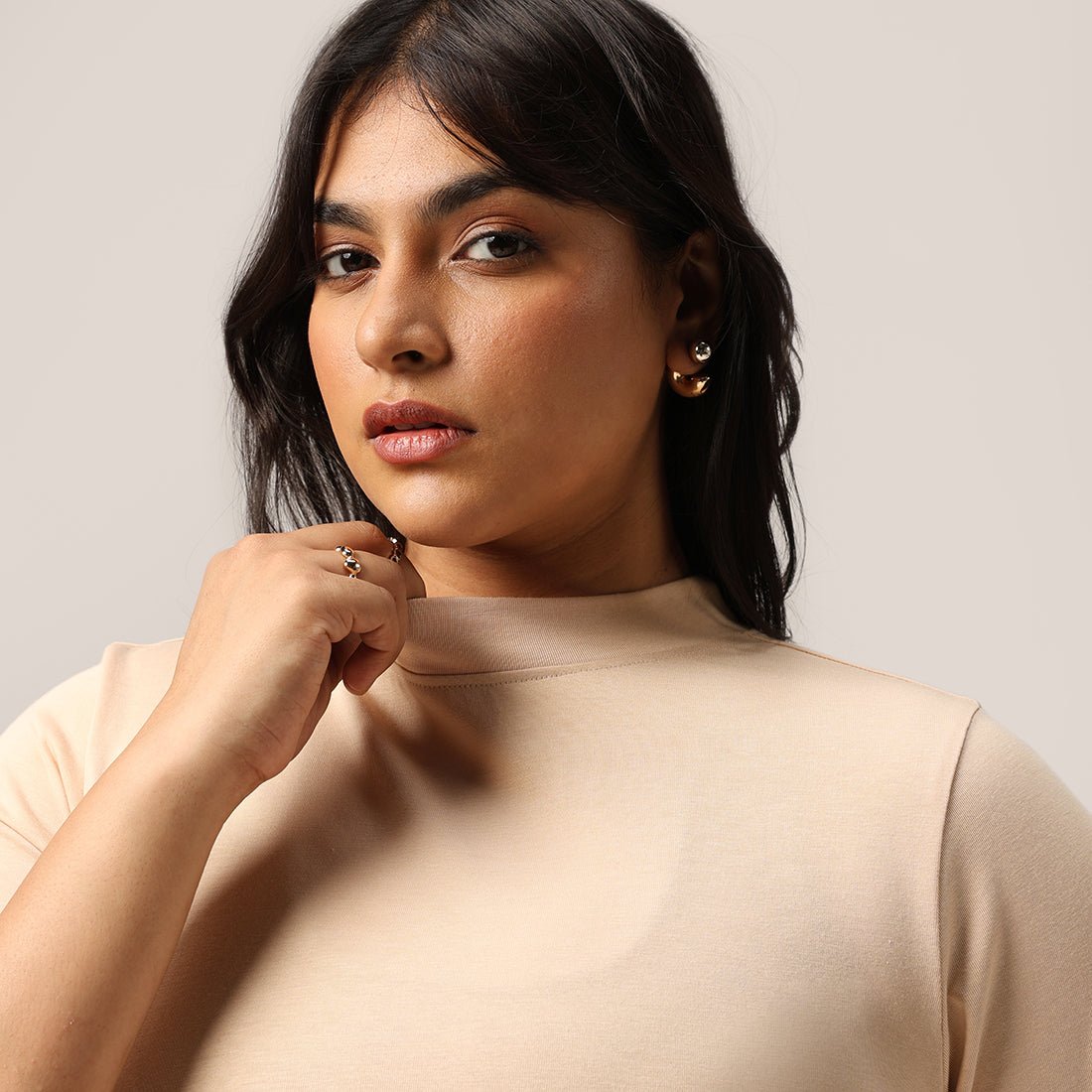 Cotton Pro High Neck Top - BlissClub