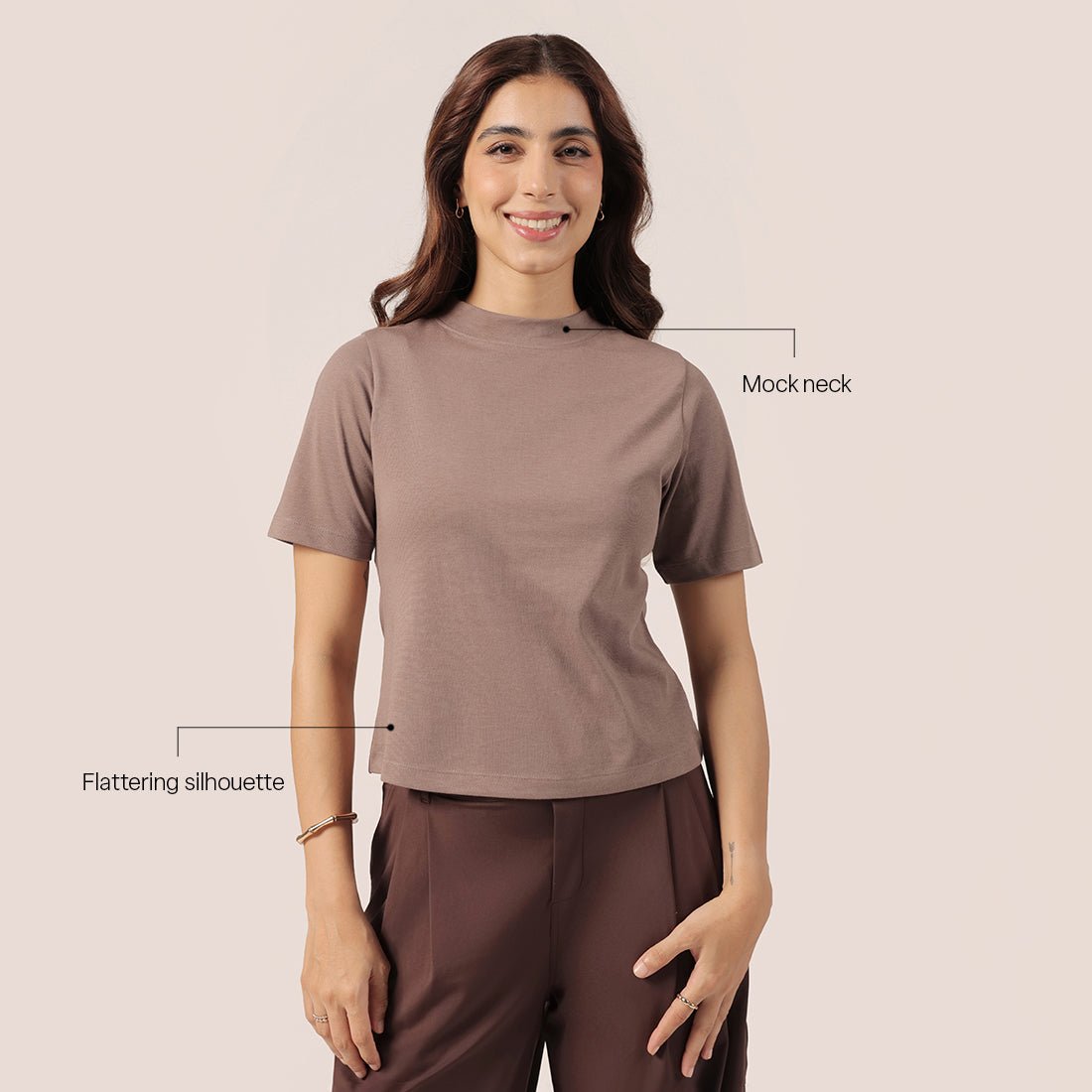 Cotton Pro High Neck Top - BlissClub