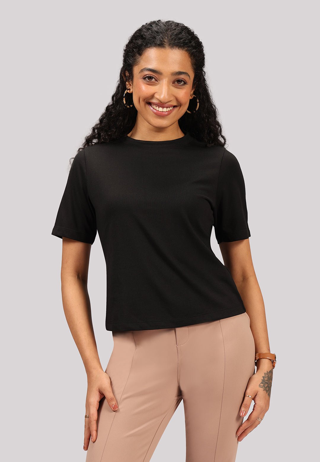 Cotton Pro High Neck Top - BlissClub