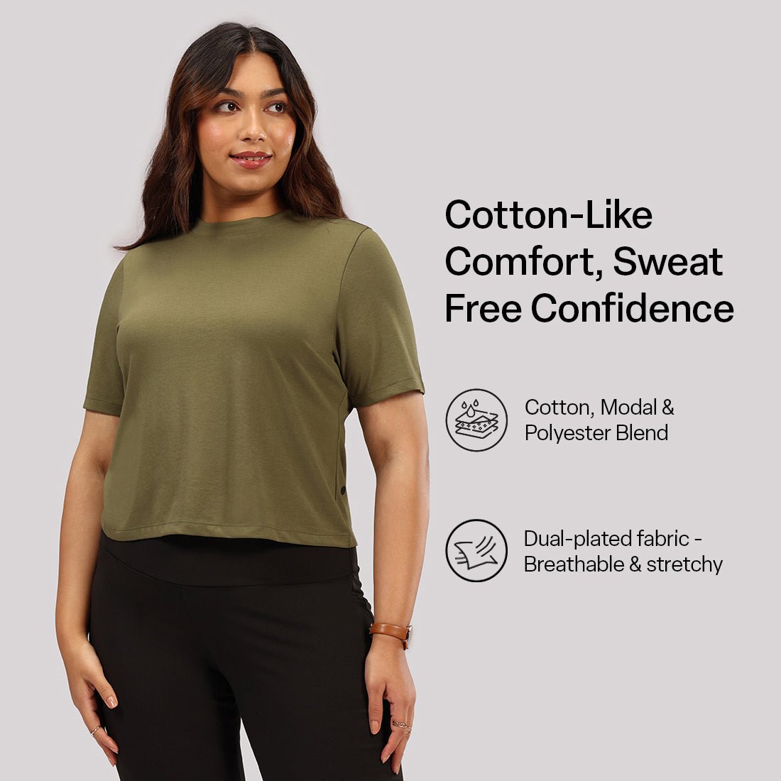 Cotton Pro High Neck Top - BlissClub