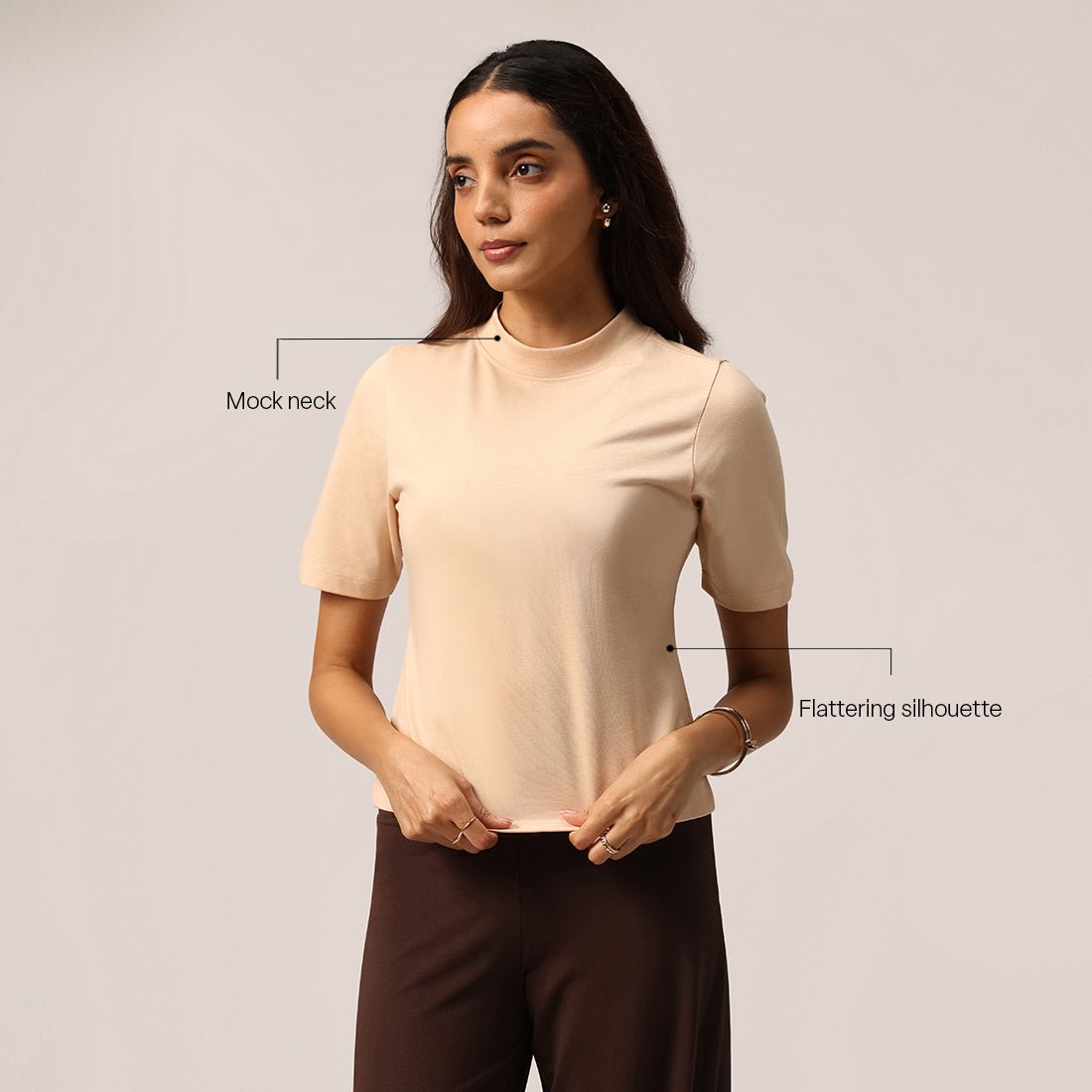Cotton Pro High Neck Top - BlissClub