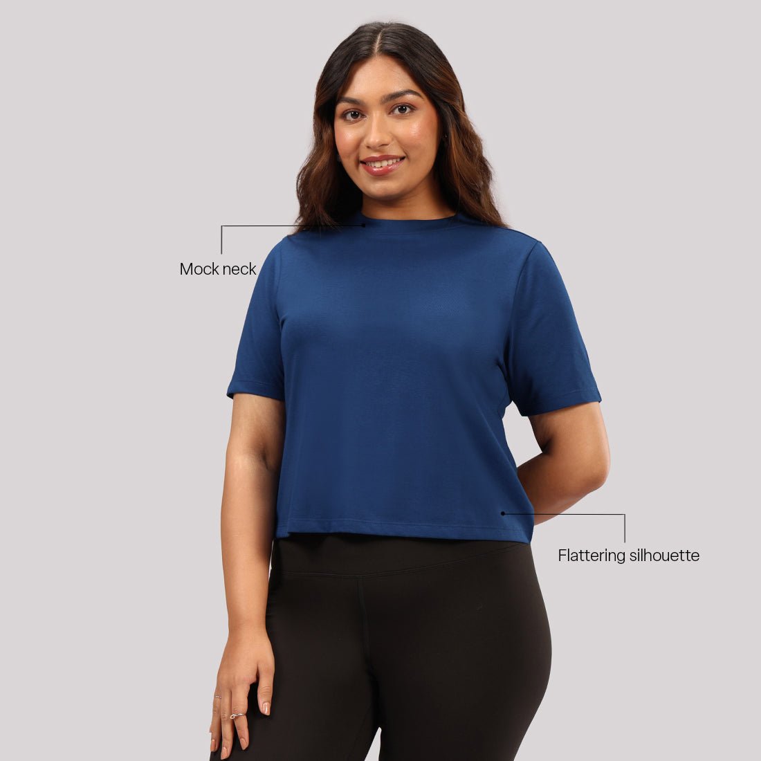 Cotton Pro High Neck Top - BlissClub