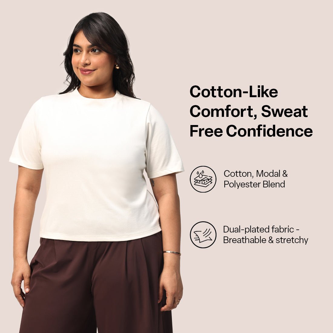 Cotton Pro High Neck Top - BlissClub