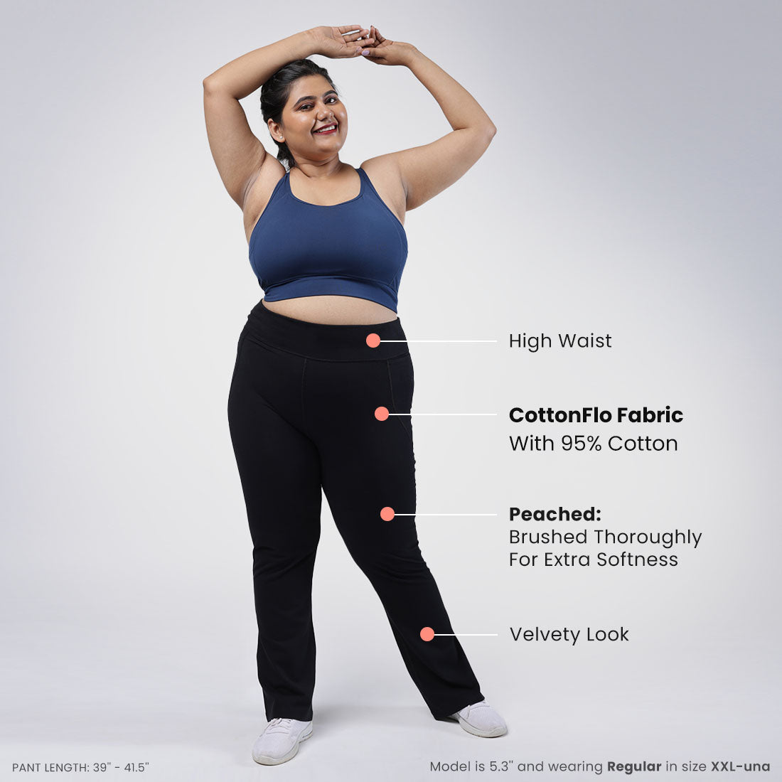 Groove-In Cotton Flare Pants Tall