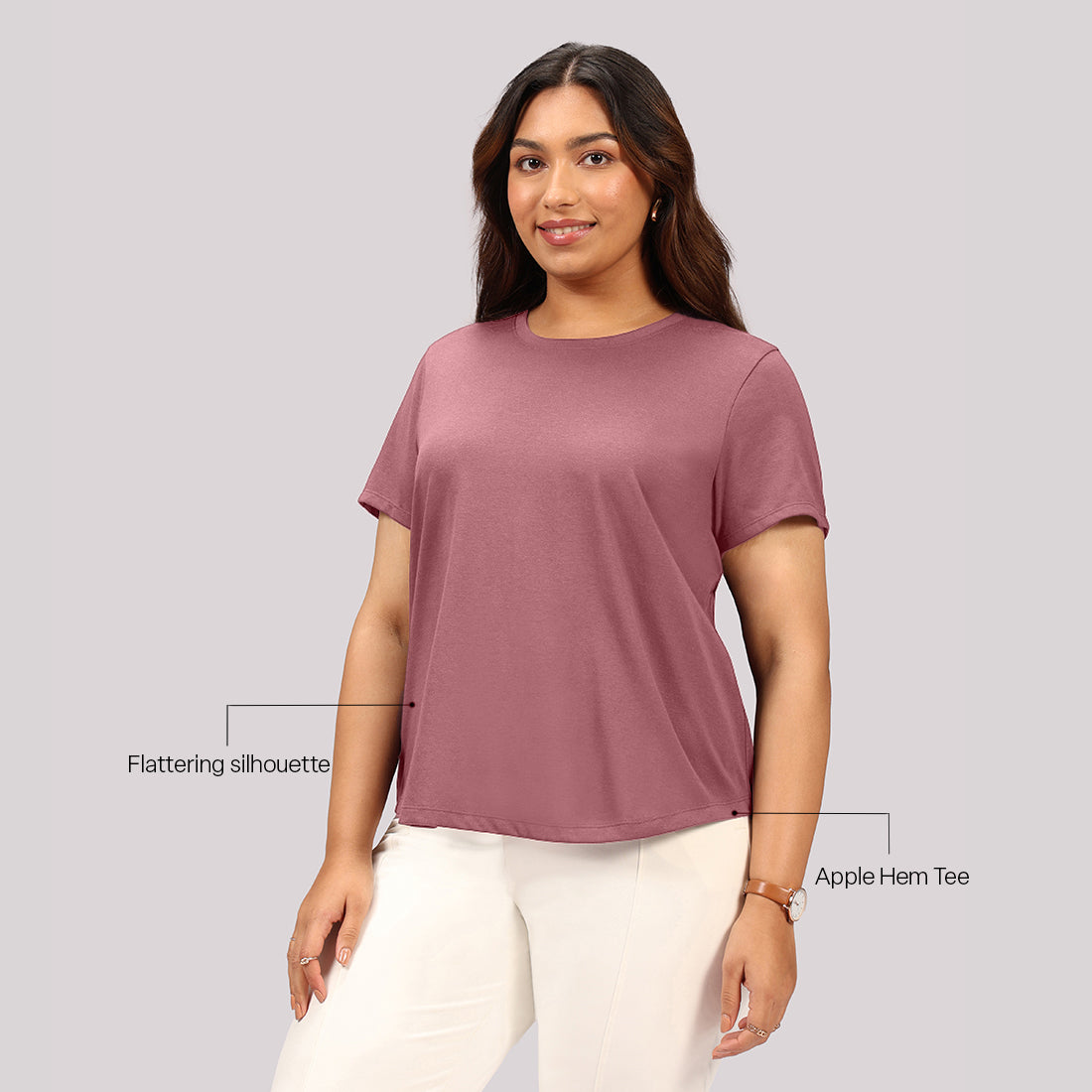 Cotton Pro Curved Hem Tee