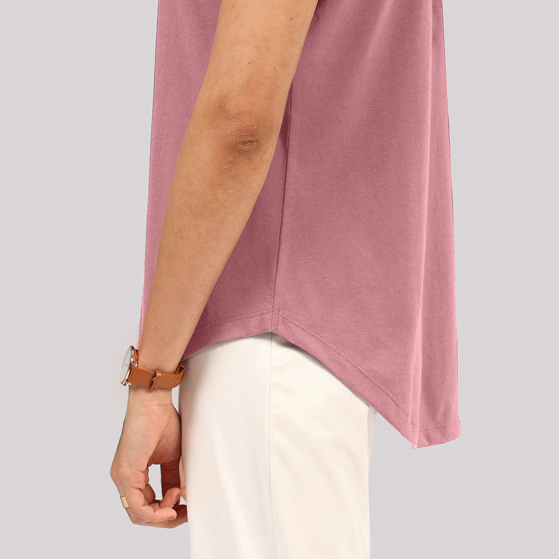 Cotton Pro Curved Hem Tee