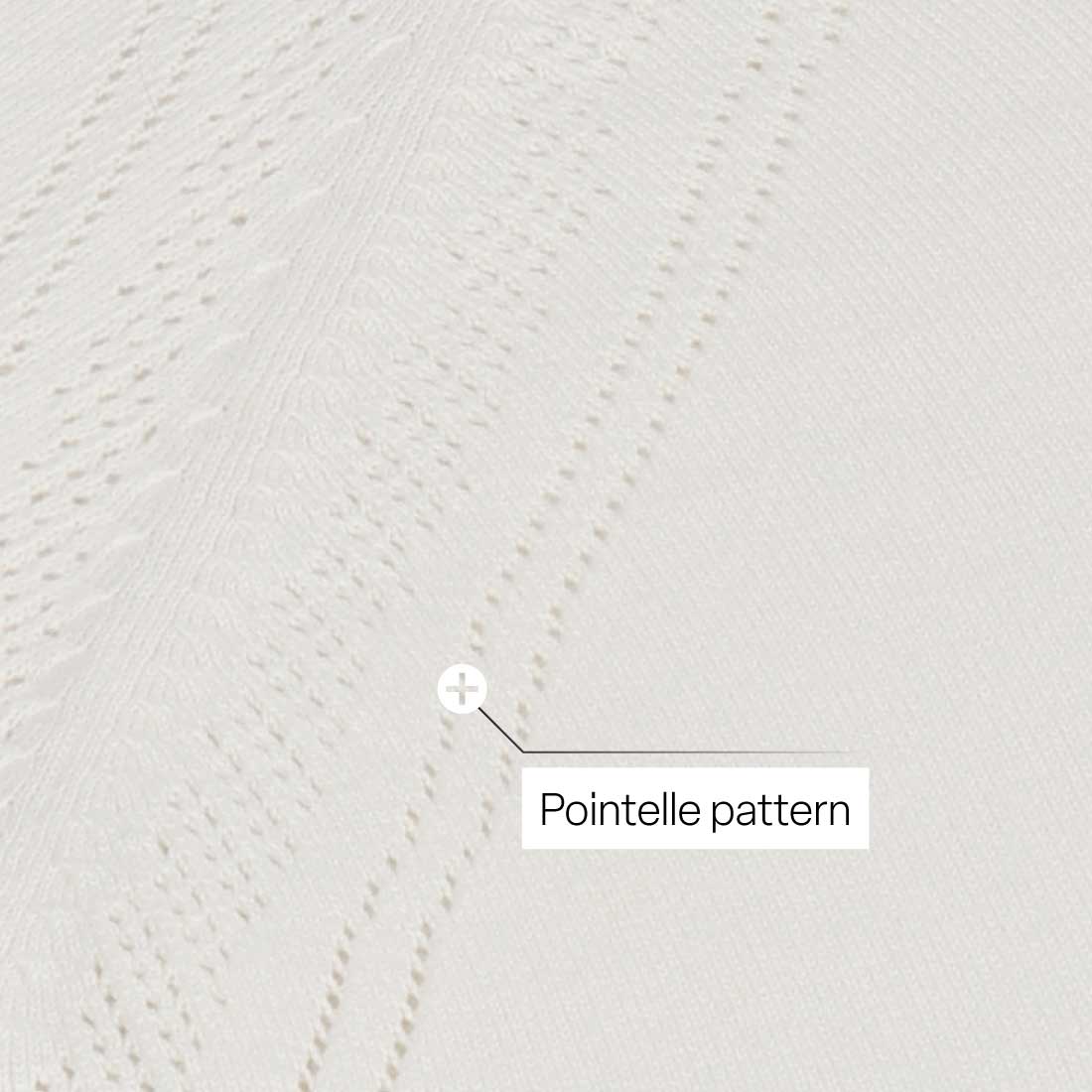 At-Ease Cotton Knit Pointelle Top - Full