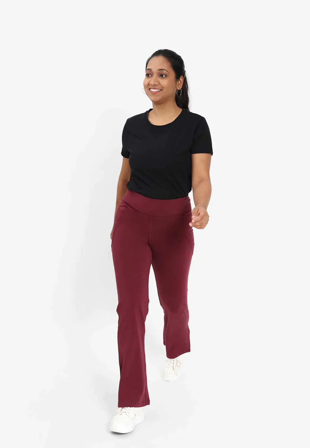 Groove-In Cotton Flare Pants Tall